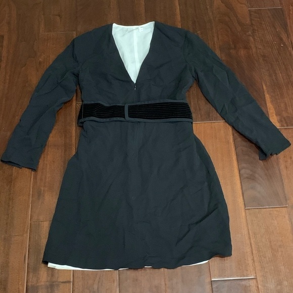 𝅺A.L.C. Carter crepe zip front belted dress - Picture 5 of 5